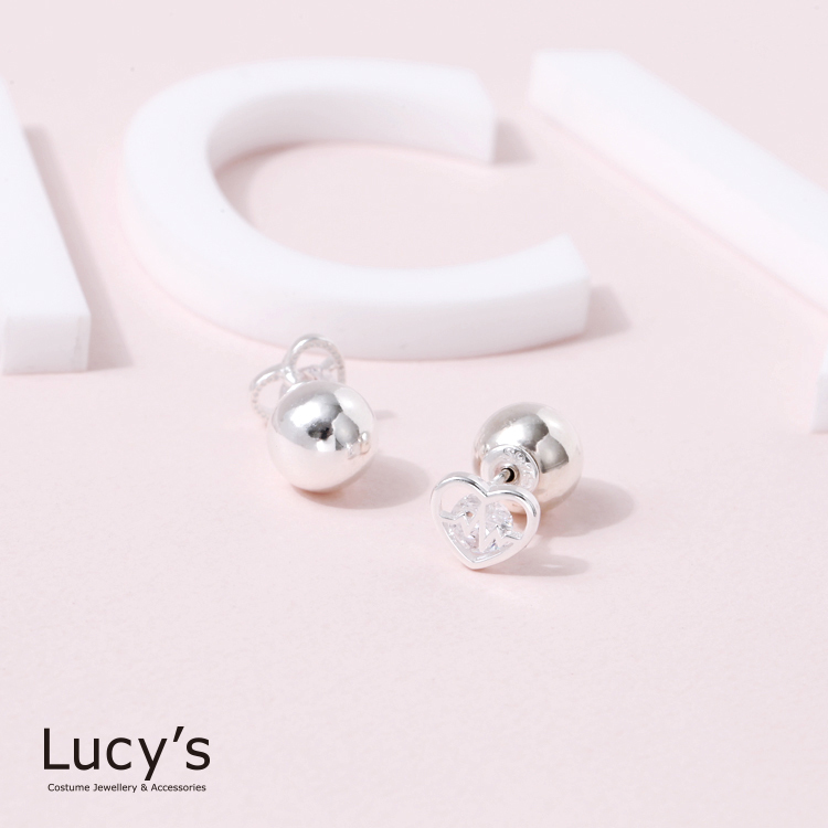 925純銀 璀璨心電圖 耳環 (74954)