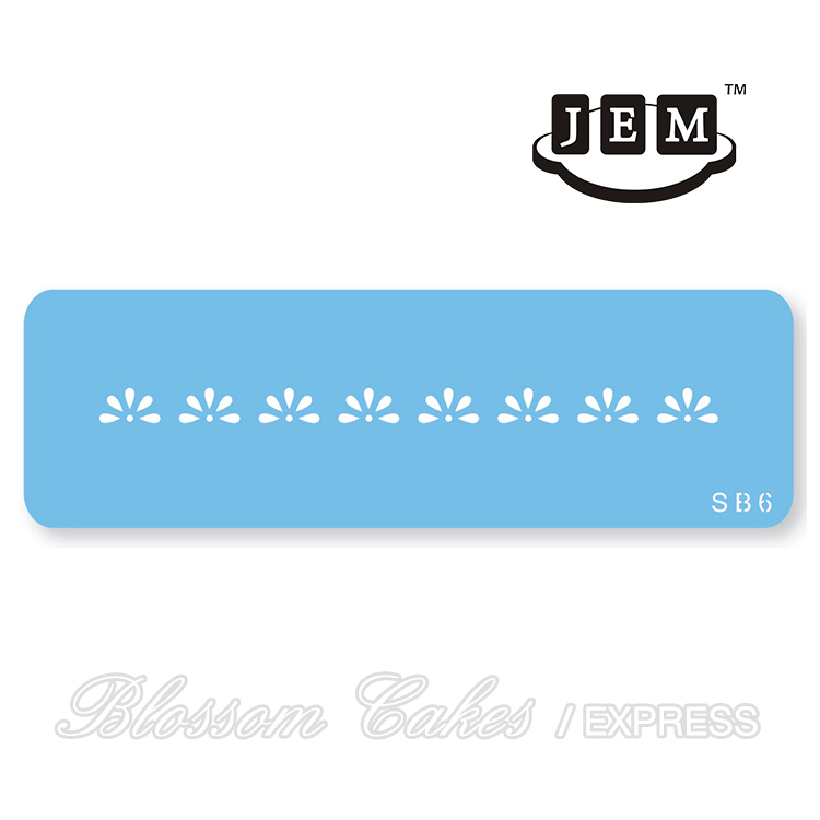 JEM Half Daisy Border Stencil