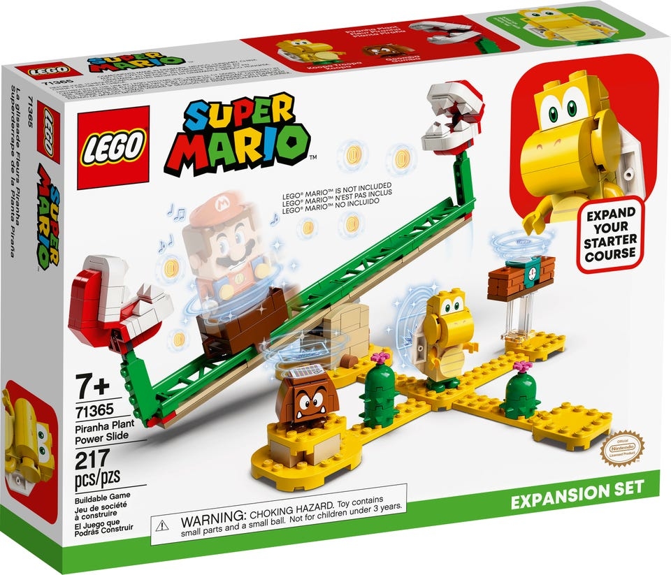 LEGO Super Mario 71365 : Piranha Plant Power Slide Expansion Set