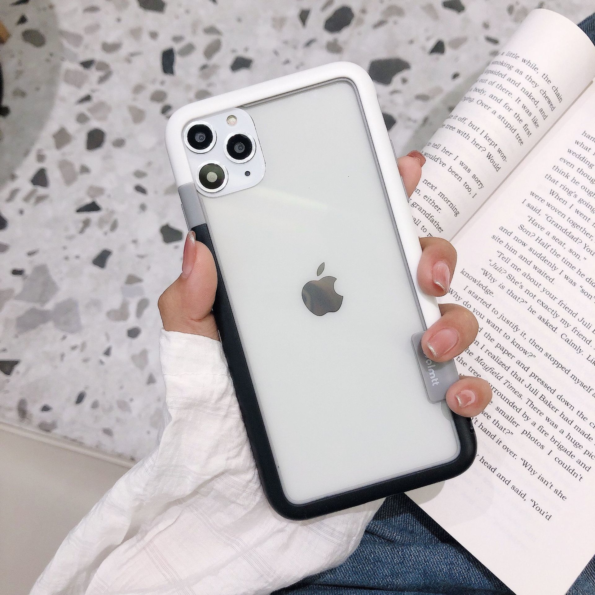 IPHONE【馬卡龍防摔邊框】雙材質厚實保護邊框，馬卡龍8色 / 支援iphone全型號