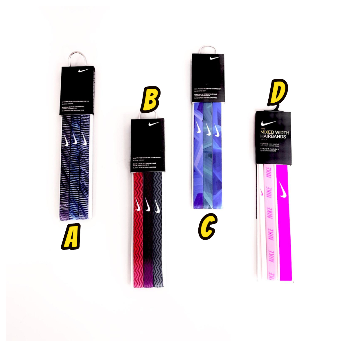 Nike 頭帶 三條裝 底部有防滑膠