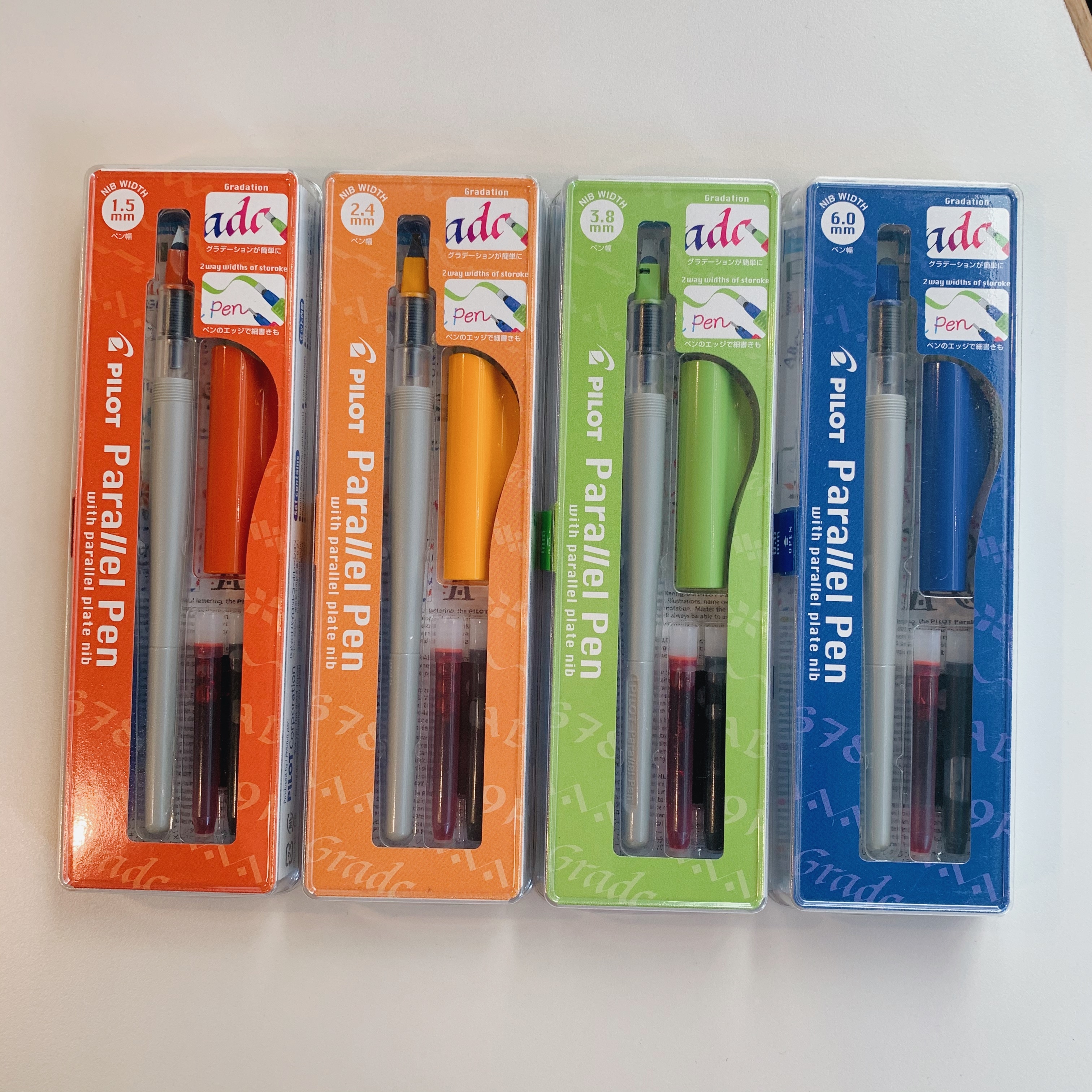 百樂 平行尖藝術鋼筆 6種筆幅