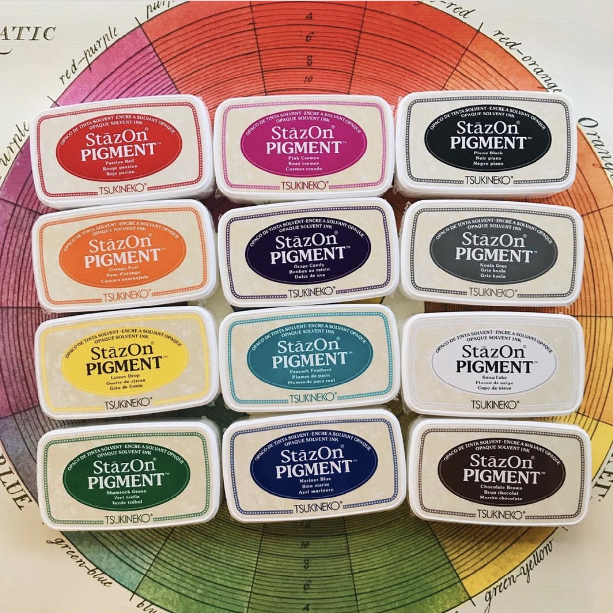 TSUKINEKO 月貓 StazOn Pigment 油性印台（12色可選）