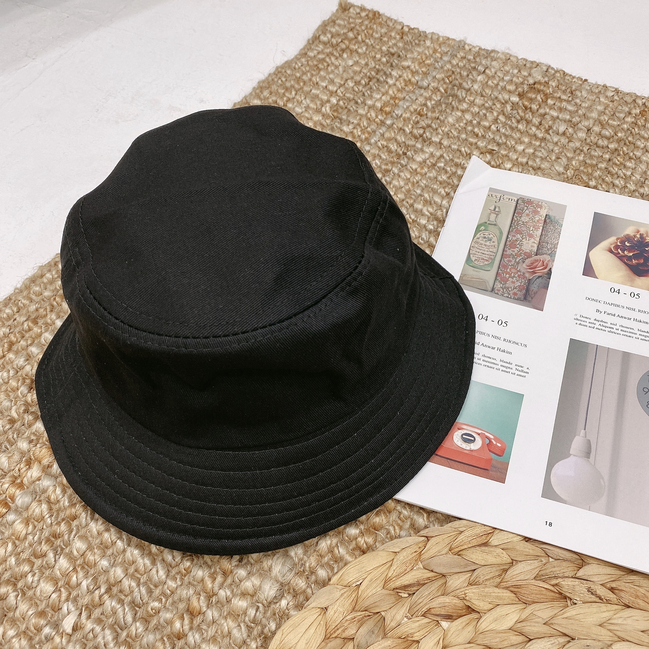 基本款素面漁夫帽/兩色