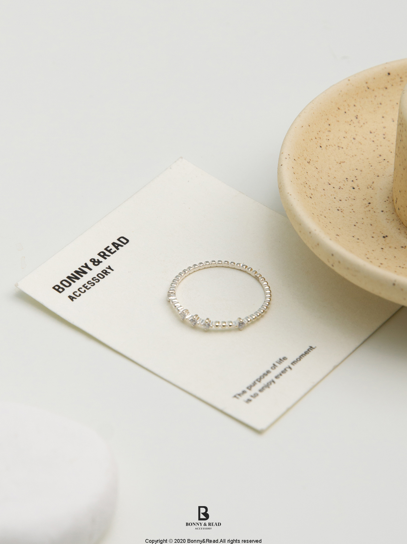 韓國 純銀 抗過敏 鋯石 戒指