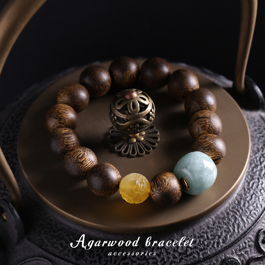 招財象神款｜天然印尼達拉干沉香手珠