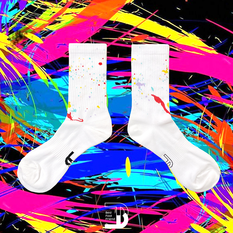 潑漆長襪 _ 白色_BF200015