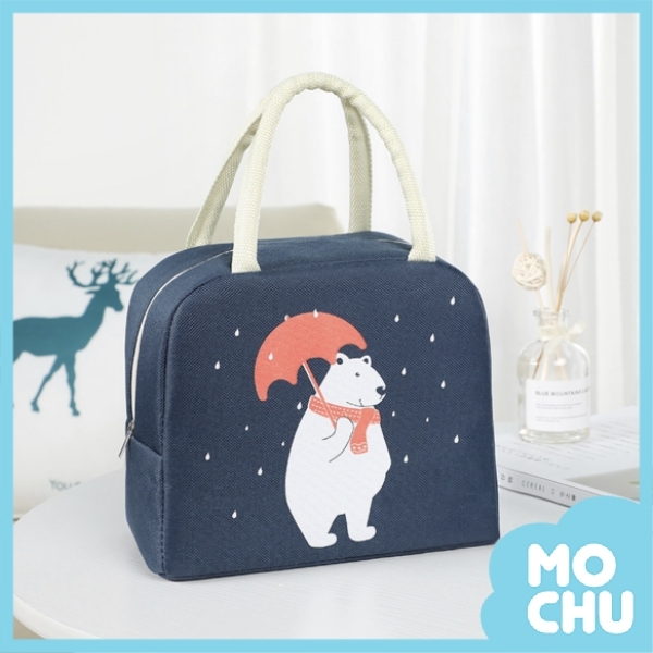 萌萌噠防水保溫手提包-大白熊
