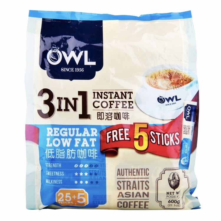 OWL 3合1低脂肪咖啡