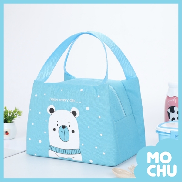 童趣造型保冷保溫手提包-藍色小熊