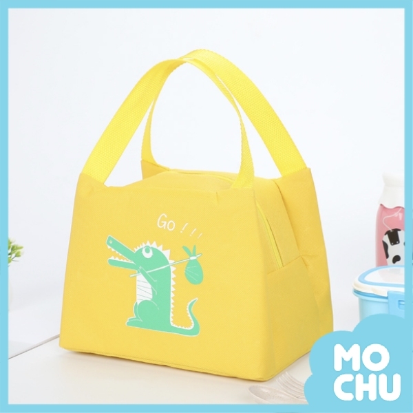 童趣造型保冷保溫手提包-黃色鱷魚