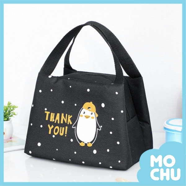 童趣造型保冷保溫手提包-帽子企鵝