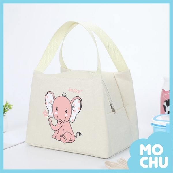 童趣造型保冷保溫手提包-粉嫩大象