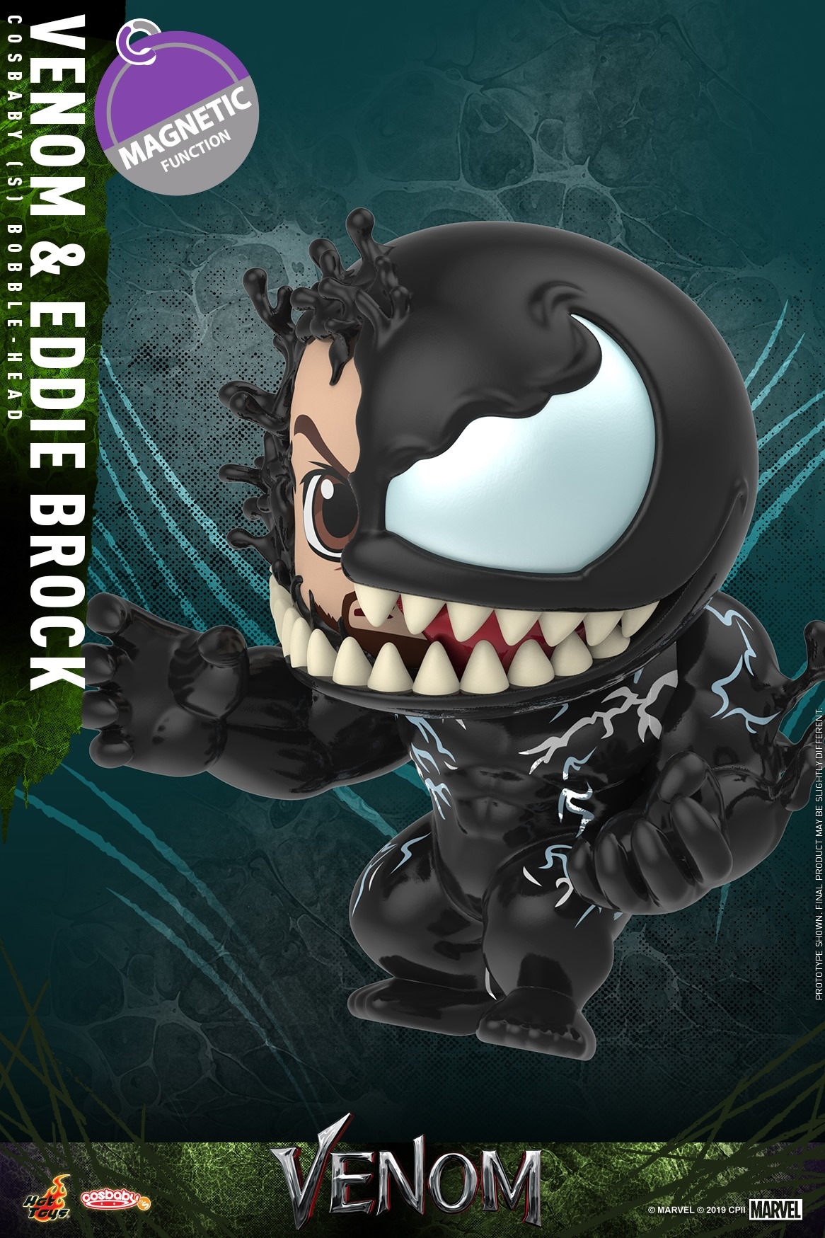 Hot Toys Venom & Eddie Brock Magnetic function Cosbaby