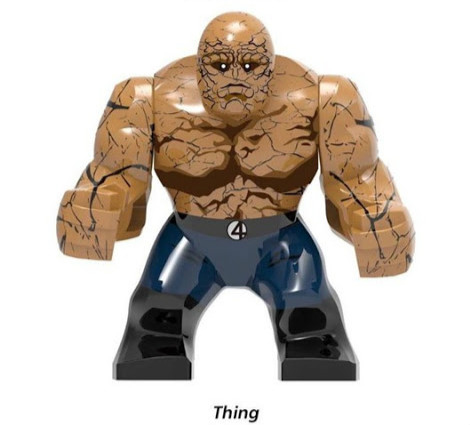 The fantastic 4 Thing Custom Minifigures Fit Lego X1421