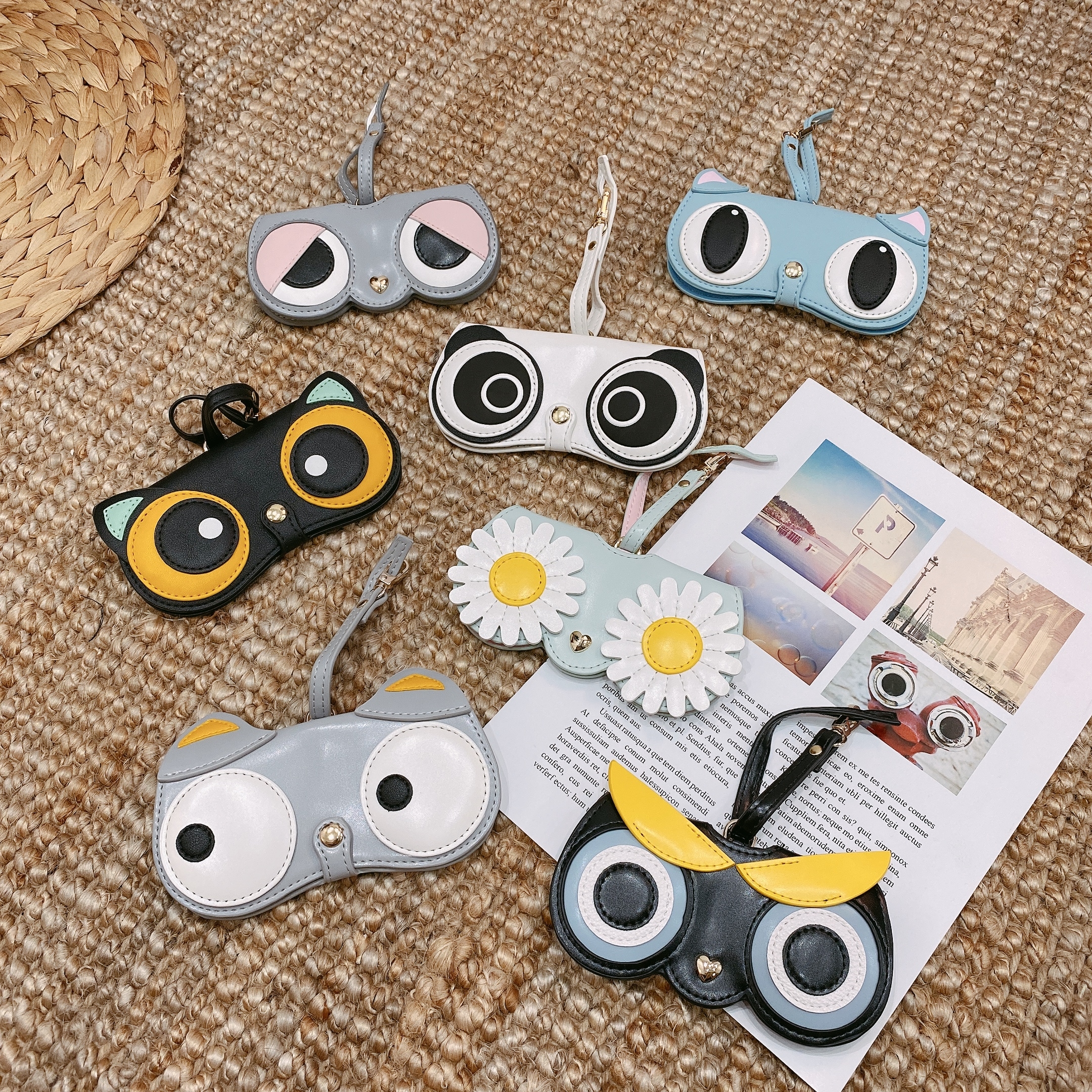 大眼圖眼鏡套/七色