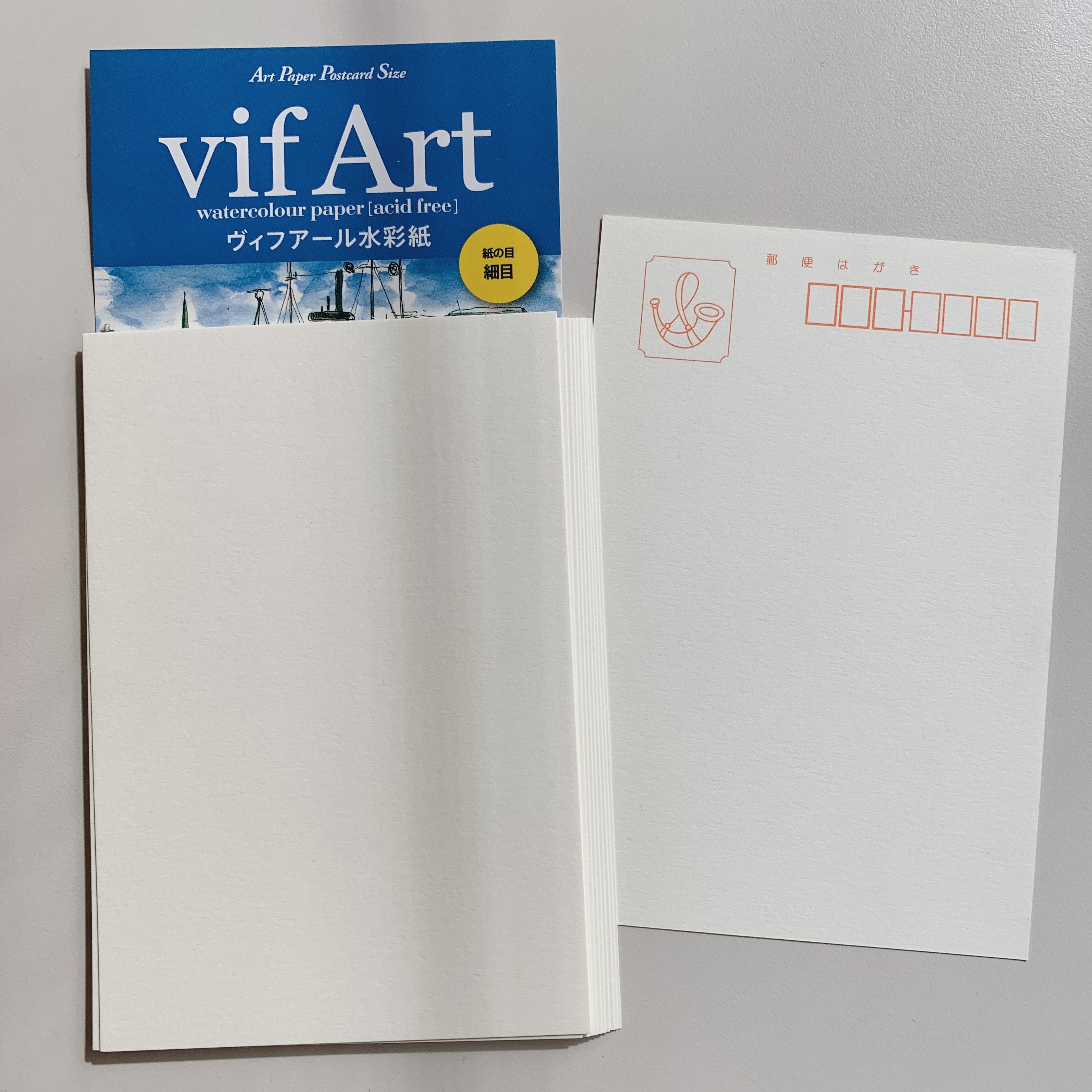 水彩紙 30枚 空白明信片 vif ART｜日本maruman