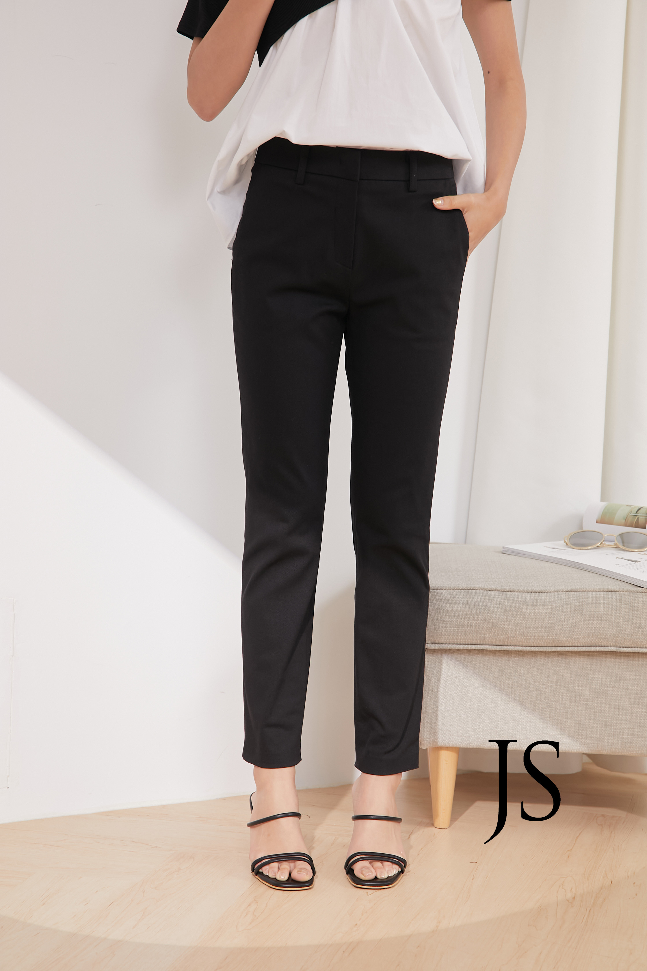 NEW修身彈性長褲