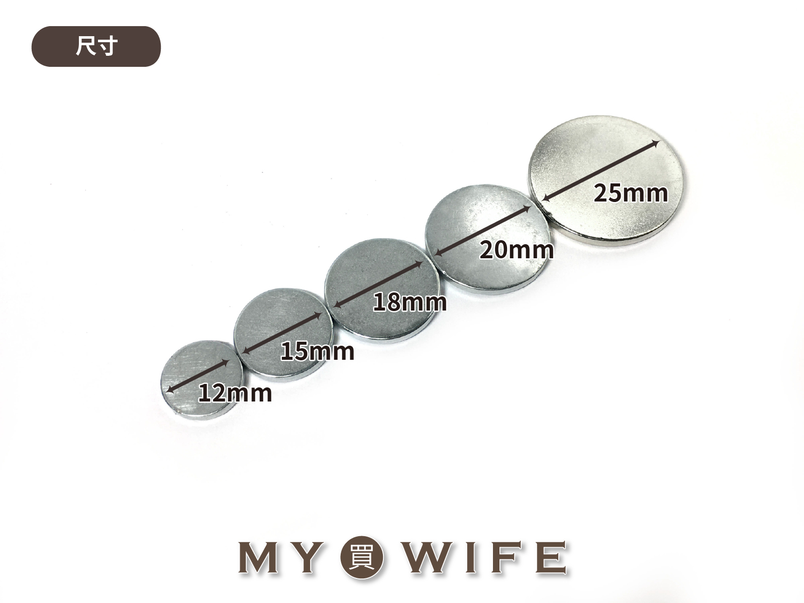 圓形強力磁鐵_10規格