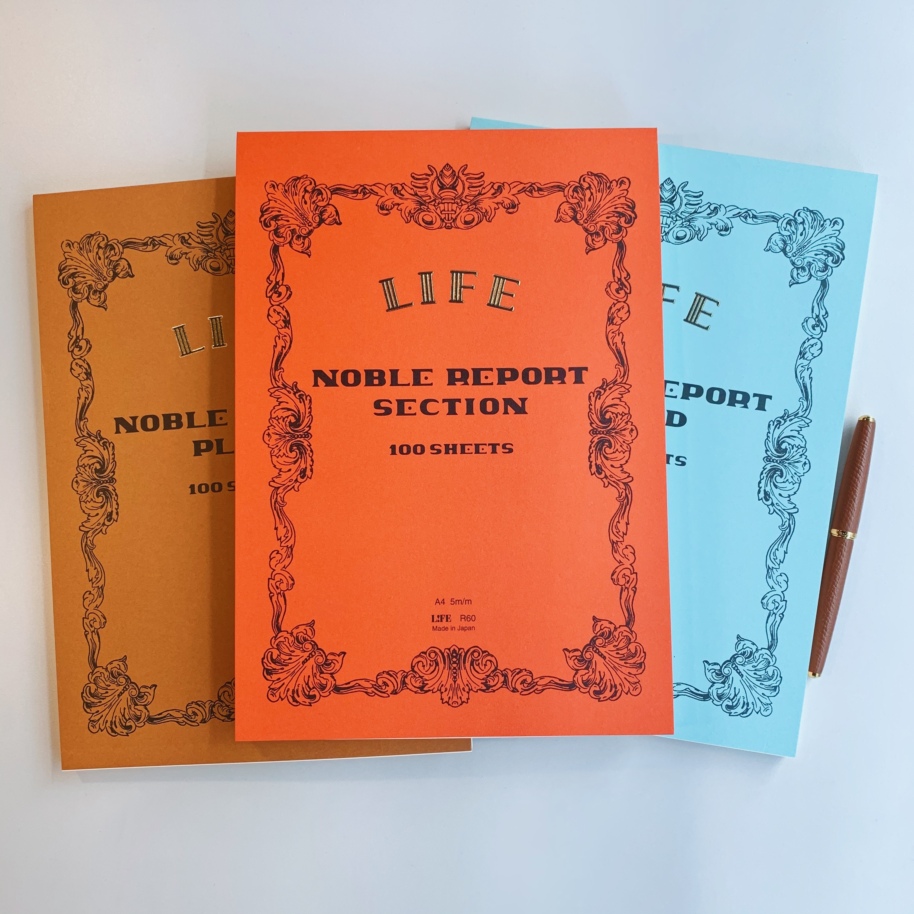 日本 LiFE NOBLE上掀式可撕筆記本 A4（空白／橫線／方格）