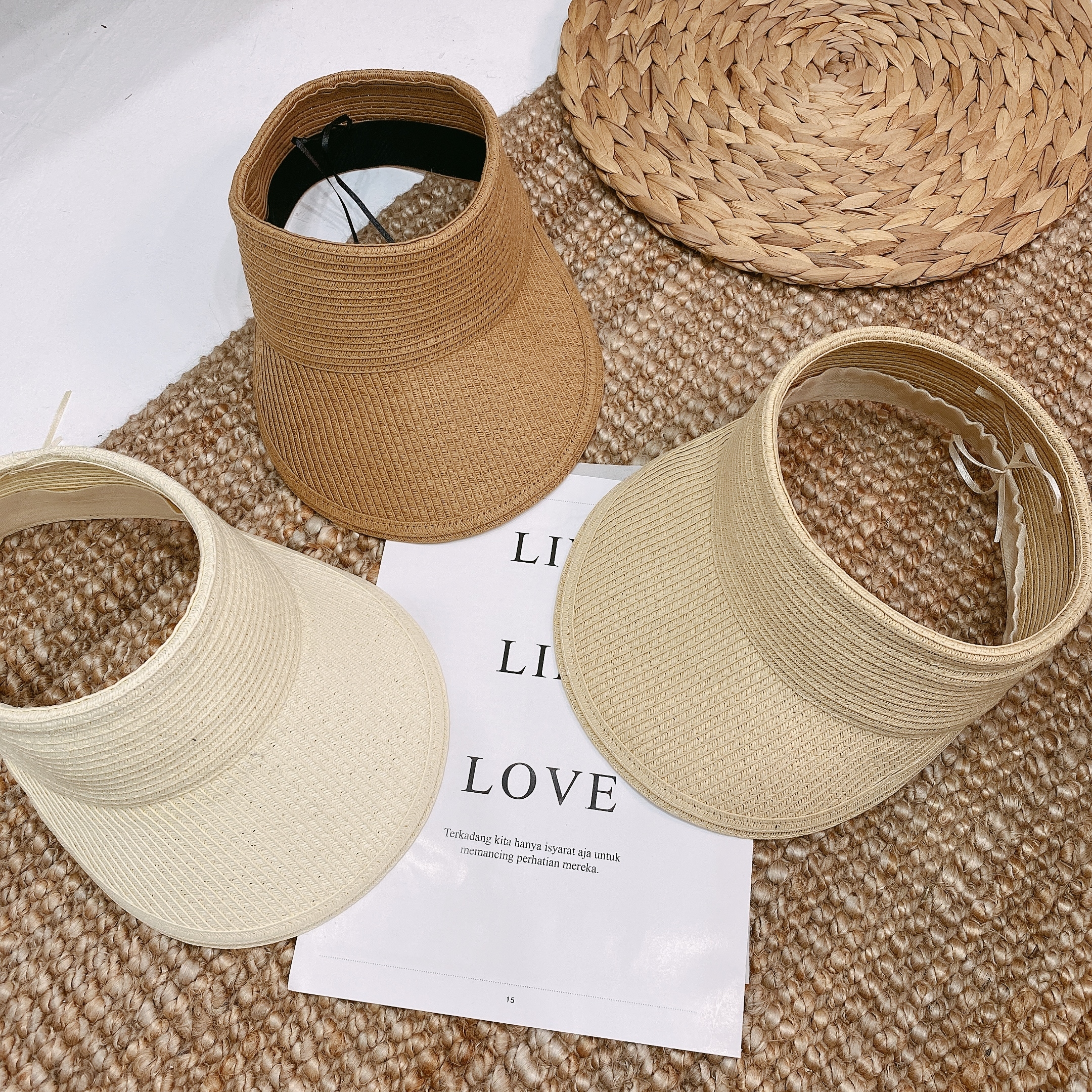 歐膩坑條太陽帽/三色