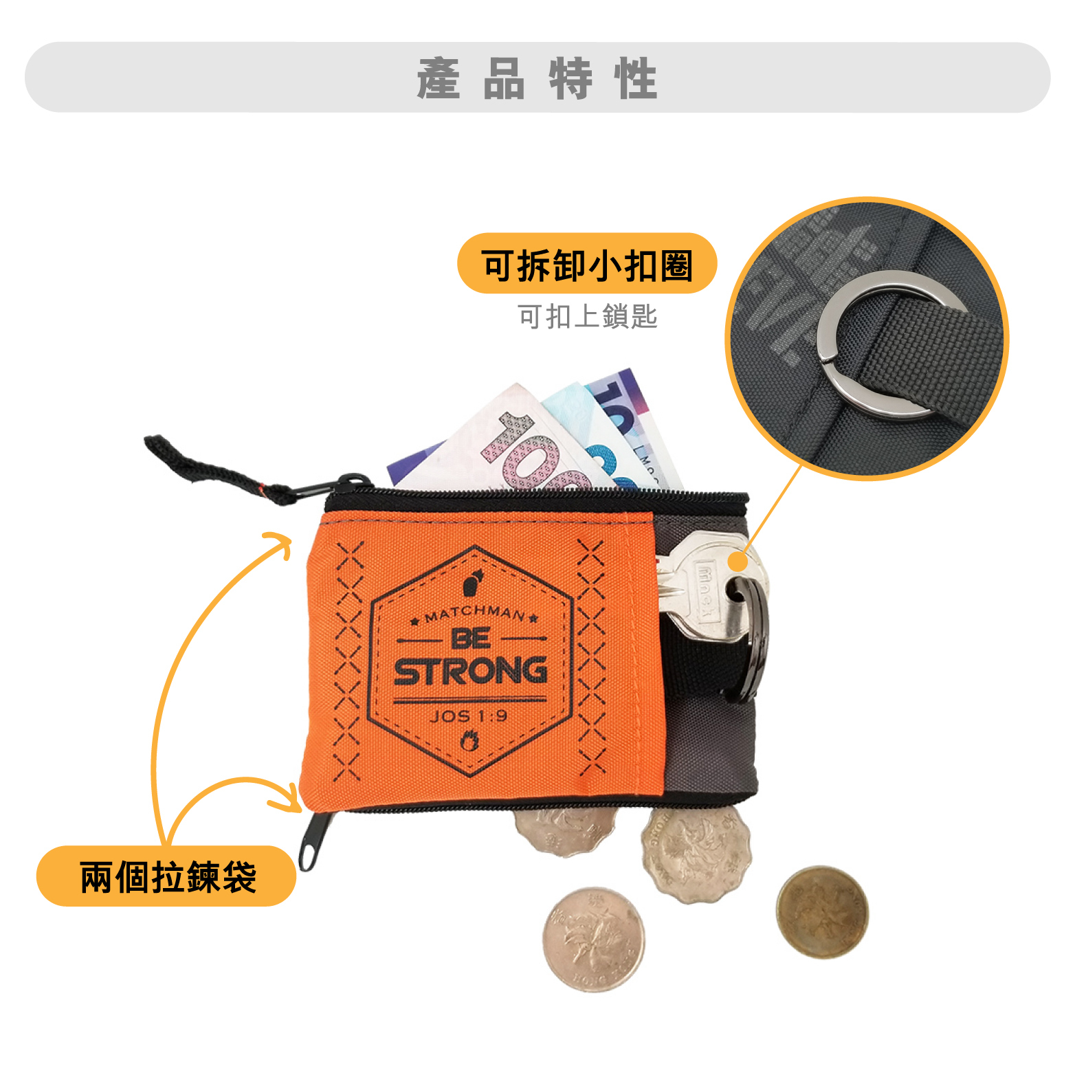 火柴人日常小物｜匙扣萬用袋