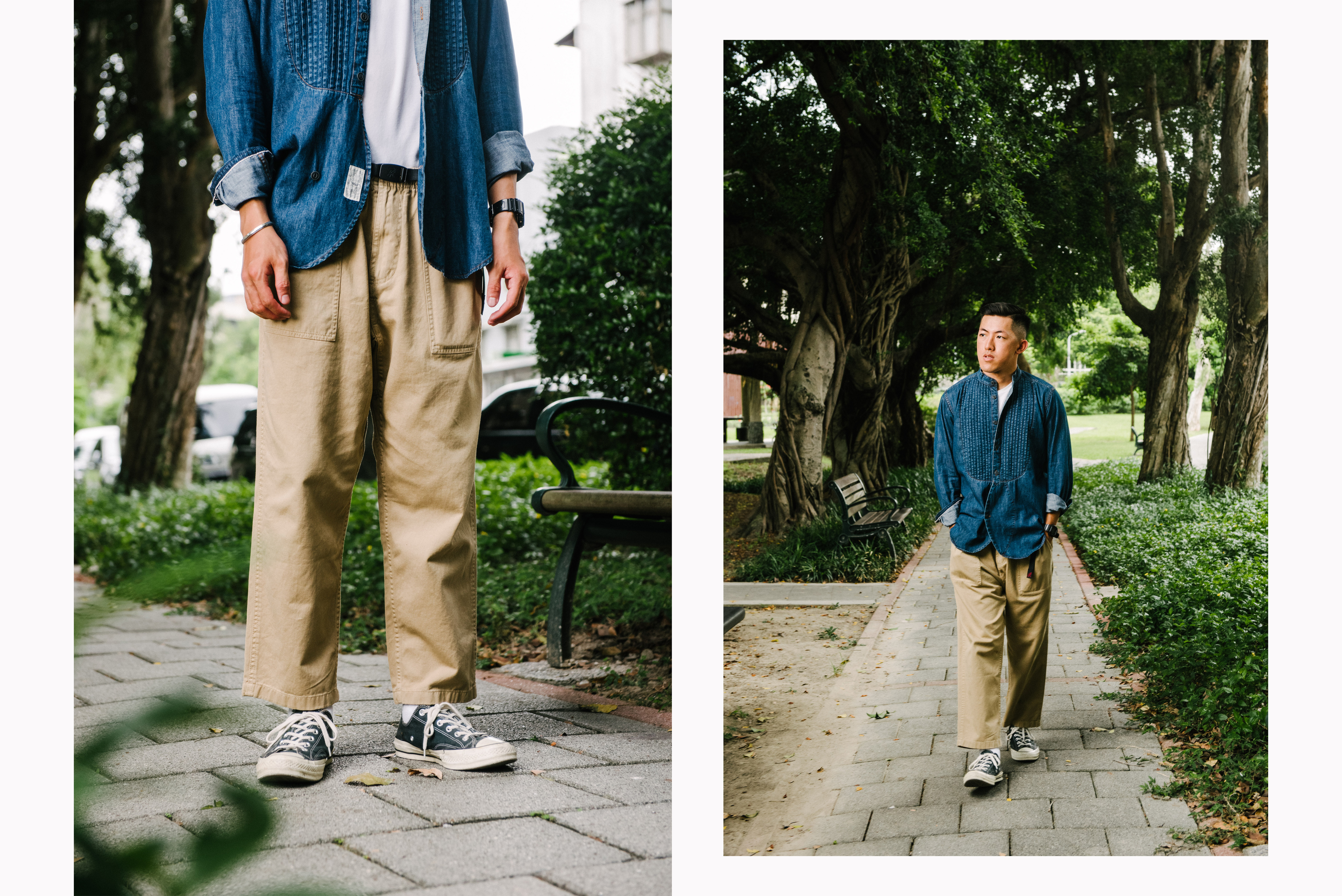 gramicci, unisex, loose tapered, pants