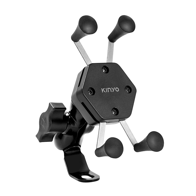 KINYO】X夾式機車手機架(MCH-081)