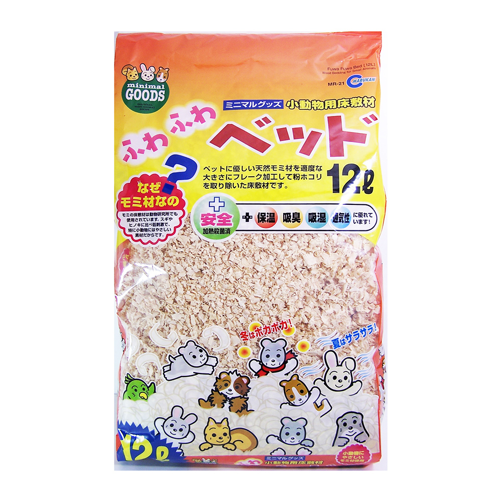 日本MARUKAN 蓬鬆地毯 木屑墊材 4L/12L (MK-MR-20)