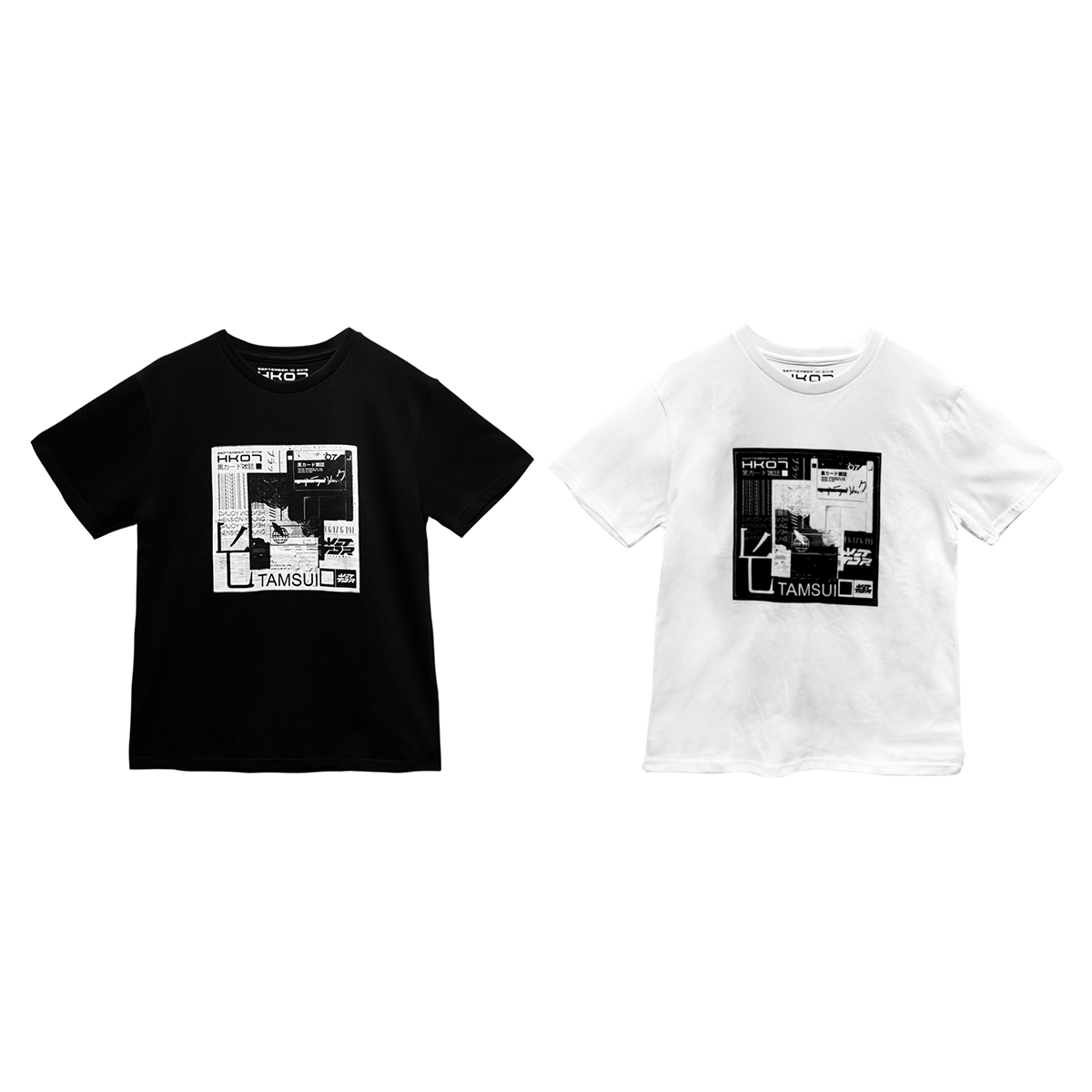 HK07 海肯雜誌商行 / 限量光哥貼音樂黑白短T