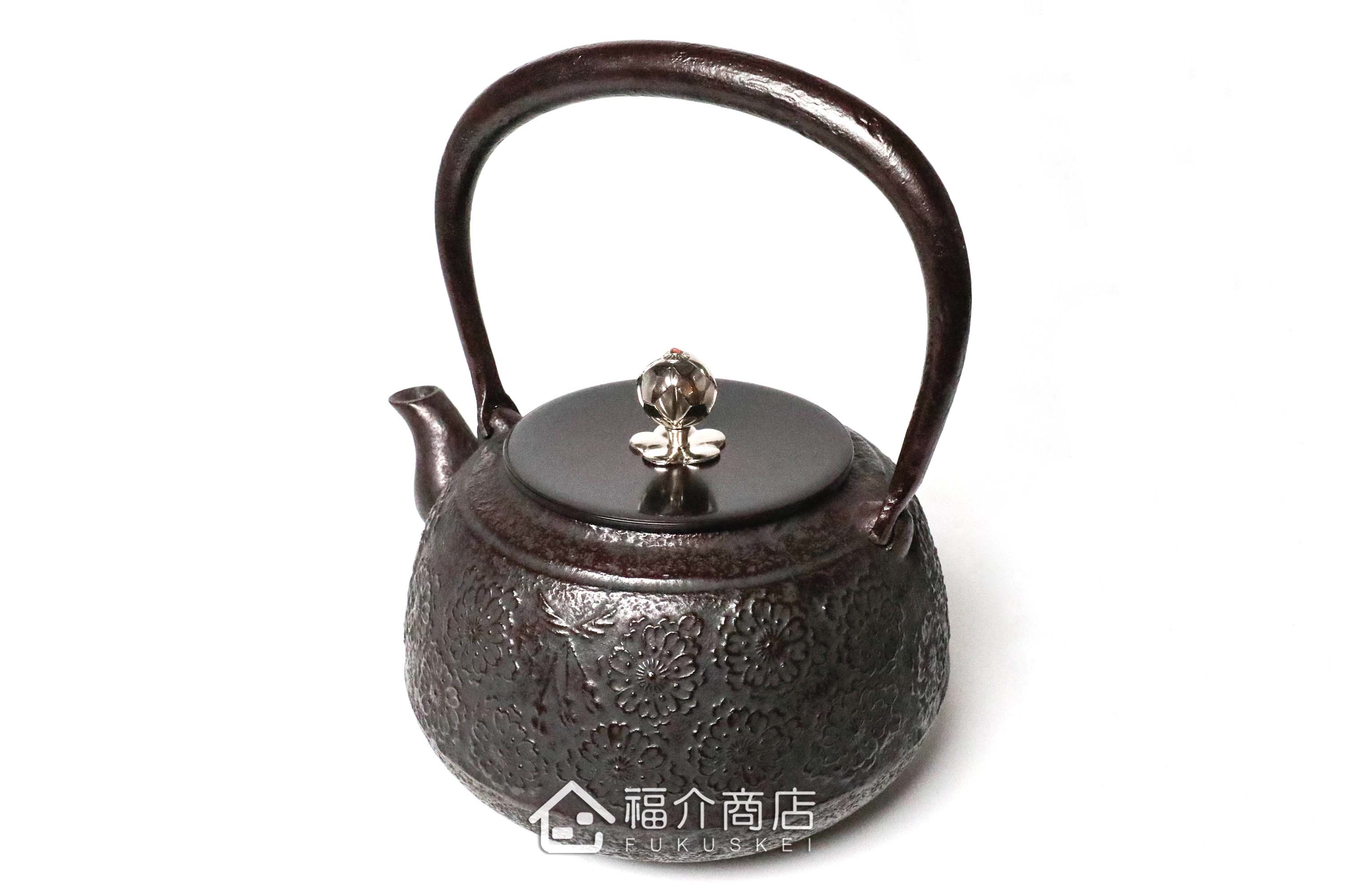 佐藤勝芳所製作的日本鐵壺,壺身設計櫻花圖紋