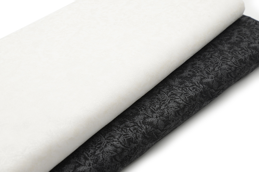 進口棉布R200605黑白色調(一尺)燙銀