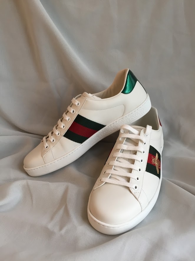 GUCCI MEN'S ACE EMBROIDERED SNEAKER