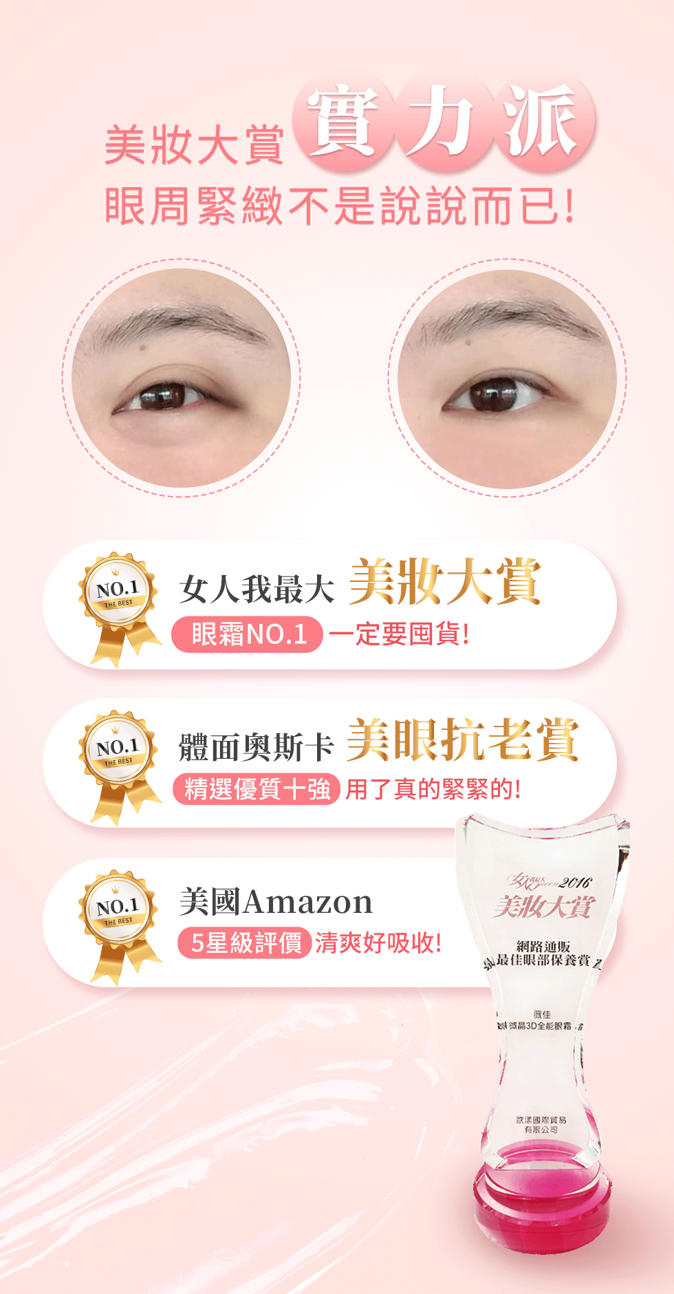 眼霜實力派！眼周變化看的見