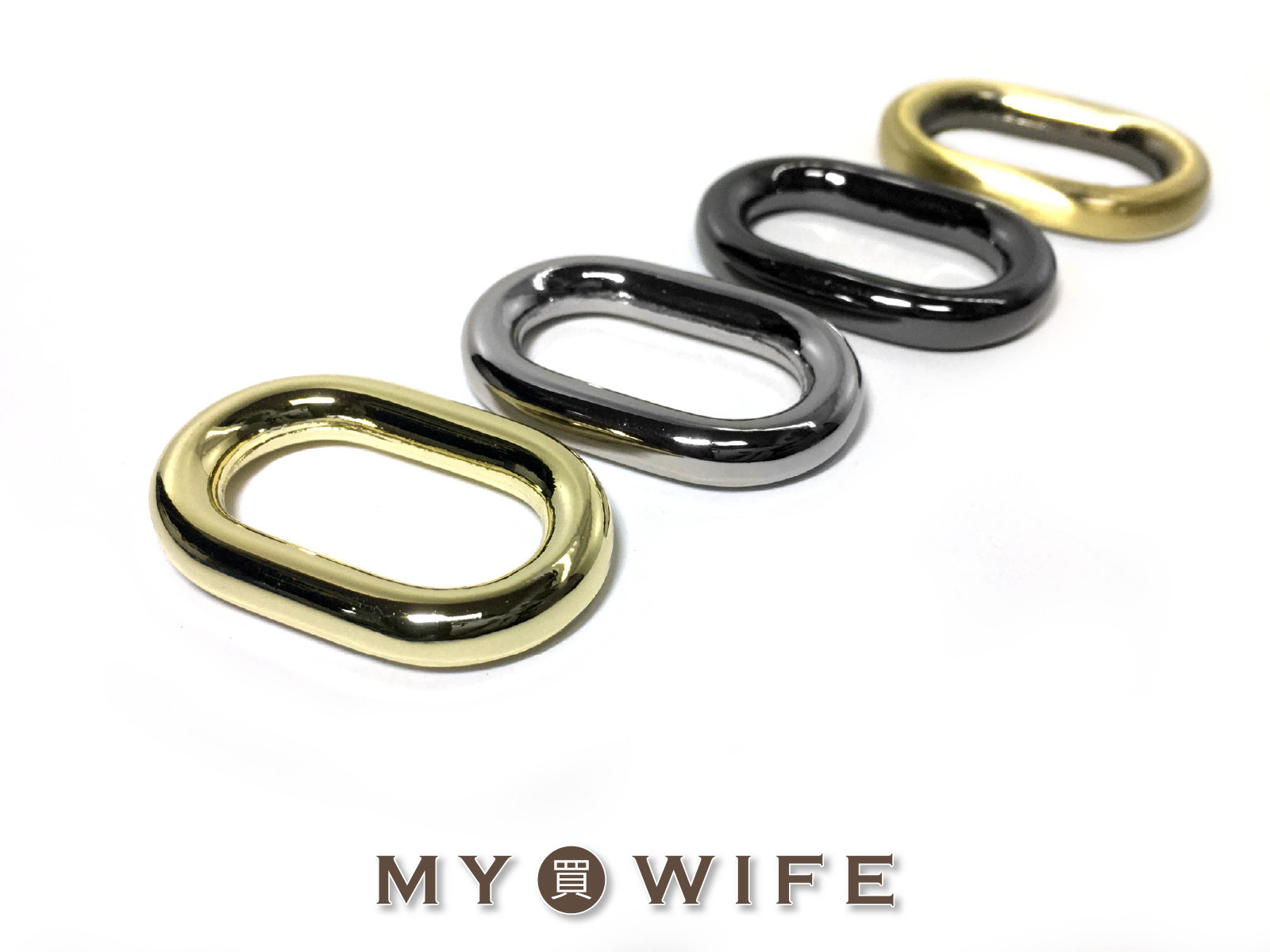 1吋(25mm)合金蛋型環_4色【GY-4025】