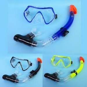 GOMA 單鏡片 成人 浮潛鏡連吸管套裝 G2621