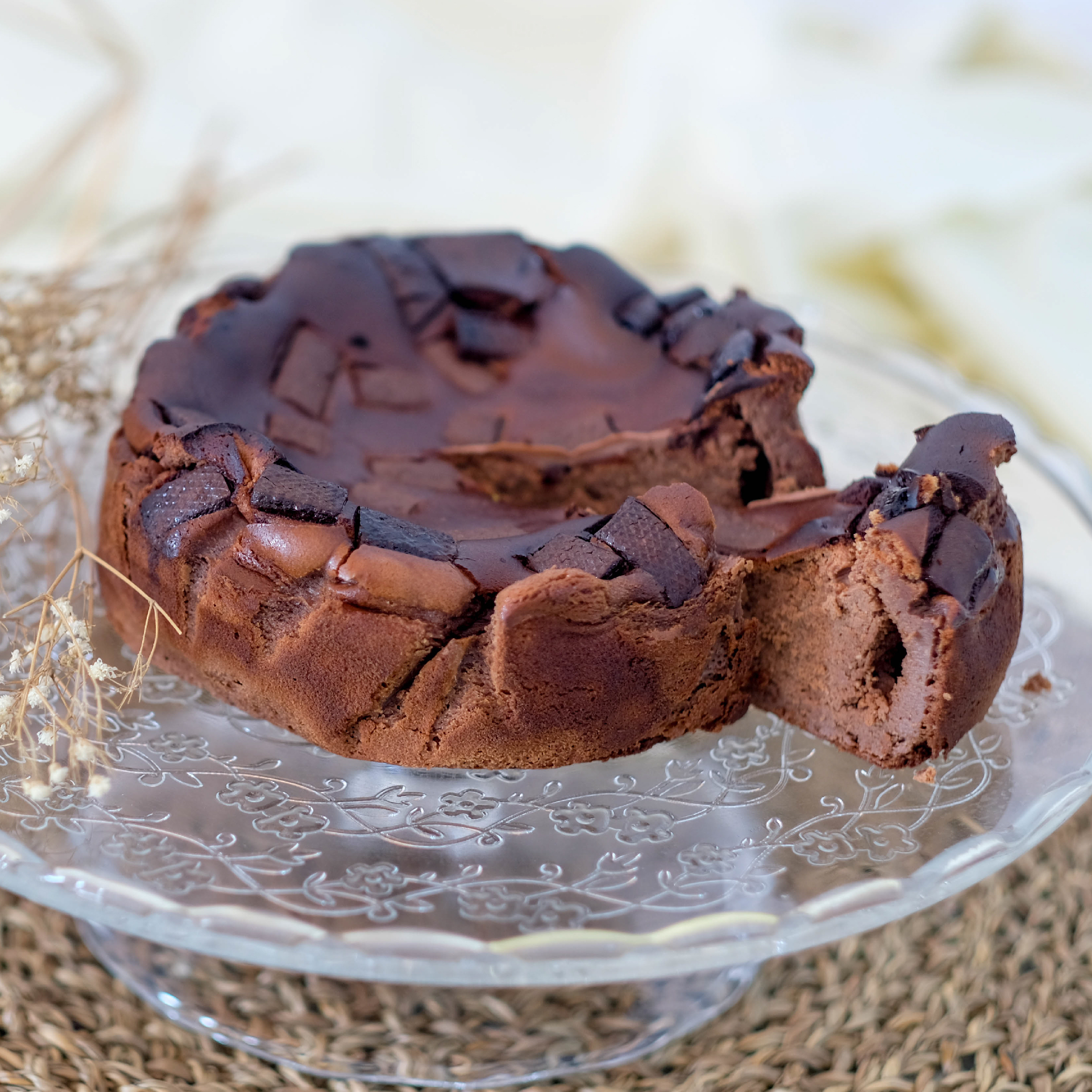 Double Chocolate Burnt Cheesecake