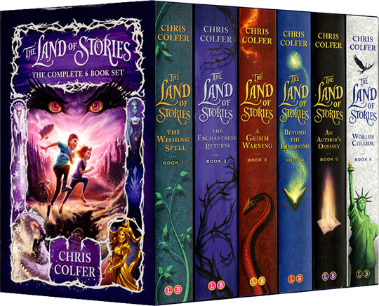 Land of Stories The Complete 6 Book Slipcase Box Set (Book 1-6) by Chris Colfer