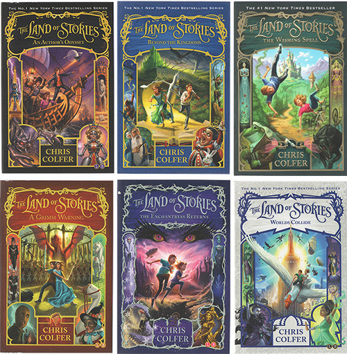 Land of Stories The Complete 6 Book Slipcase Box Set (Book 1-6) by Chris Colfer