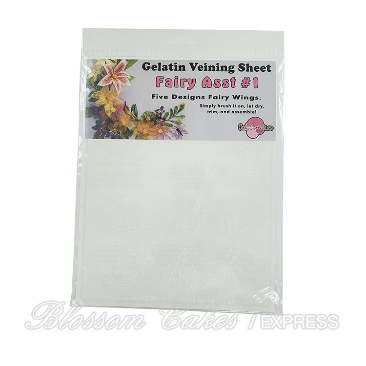 Gelatin Veining Sheet - Fairy Wing Assortment #1