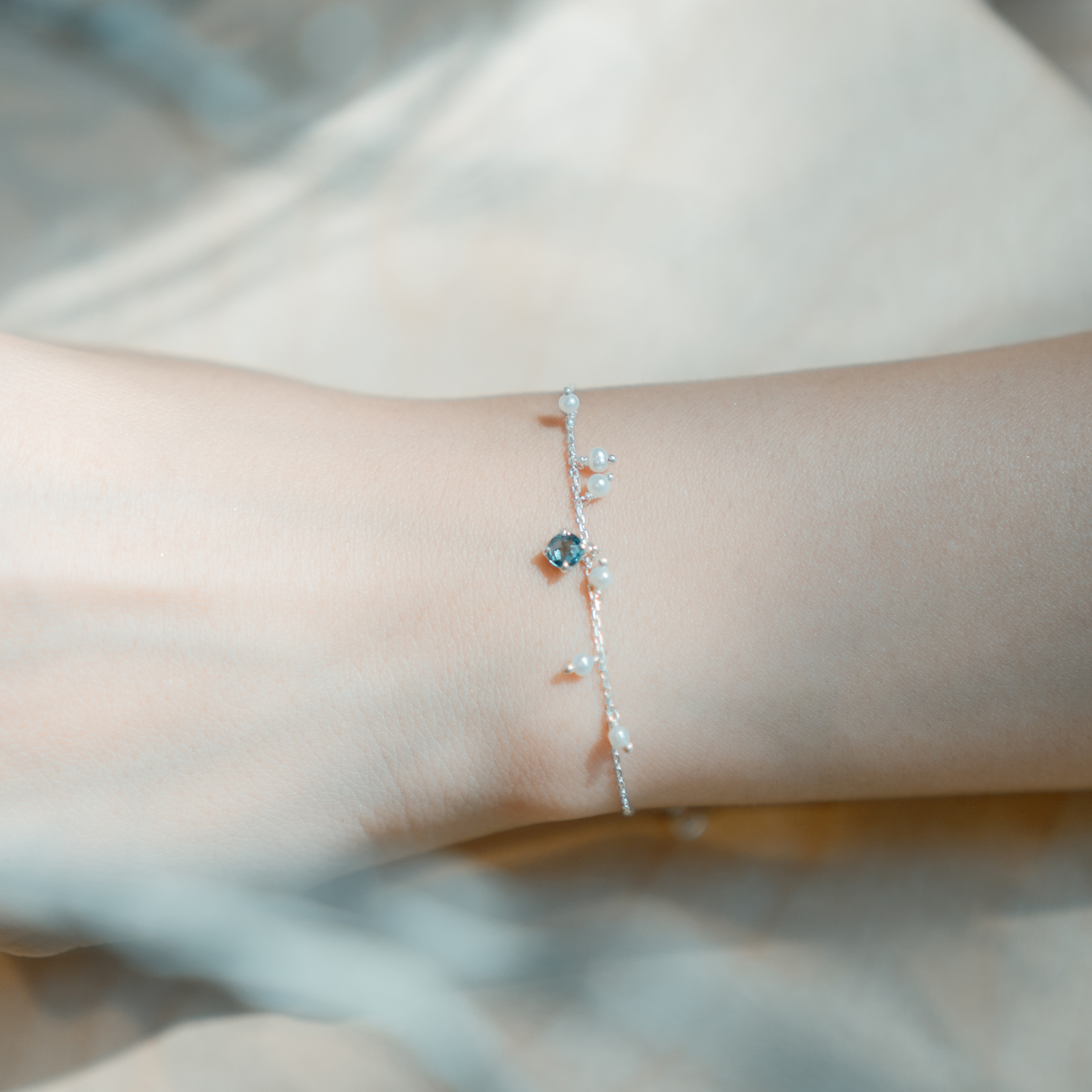 cosmos倫敦托帕珍珠手鍊