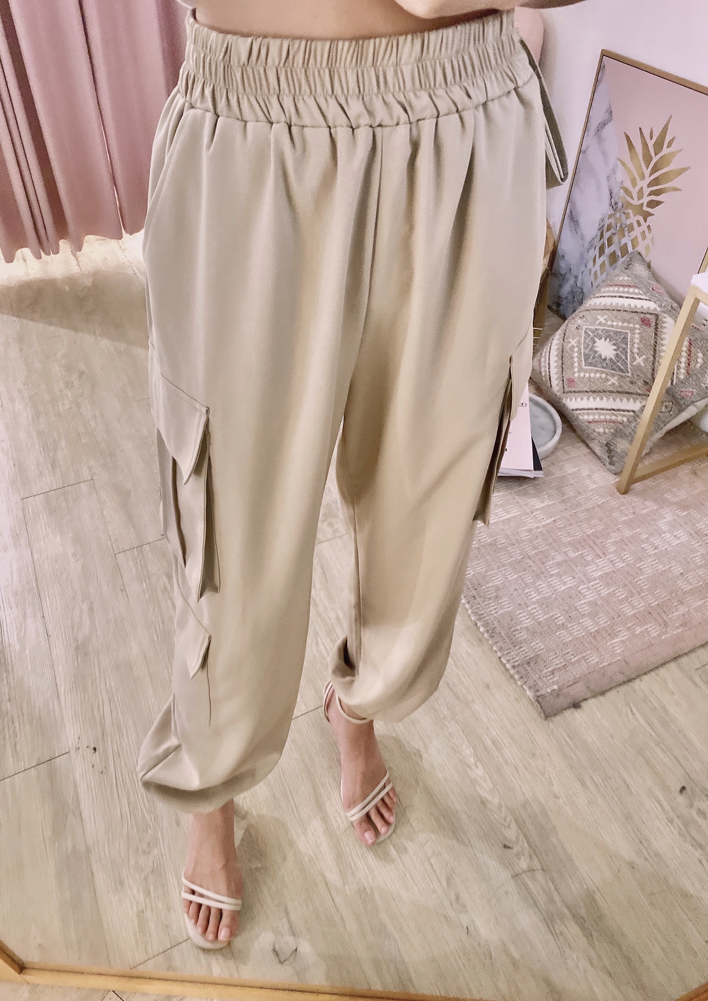 私心超愛高單設計櫃小姊姊工作縮口褲