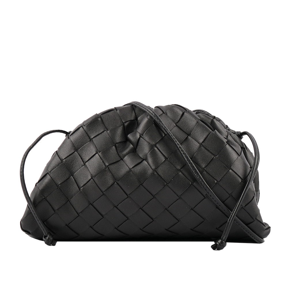 【BOTTEGA VENETA】小羊皮MINI POUCH編織雲朵包