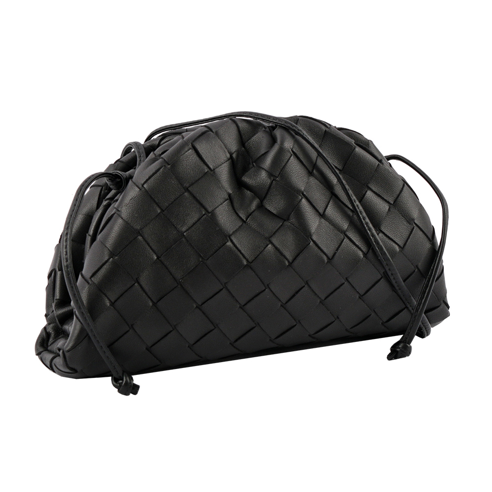 【BOTTEGA VENETA】小羊皮MINI POUCH編織雲朵包