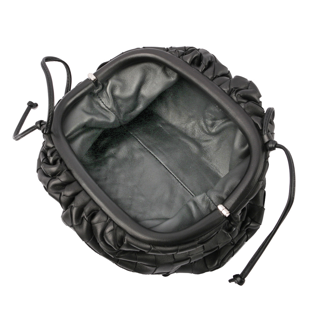 【BOTTEGA VENETA】小羊皮MINI POUCH編織雲朵包