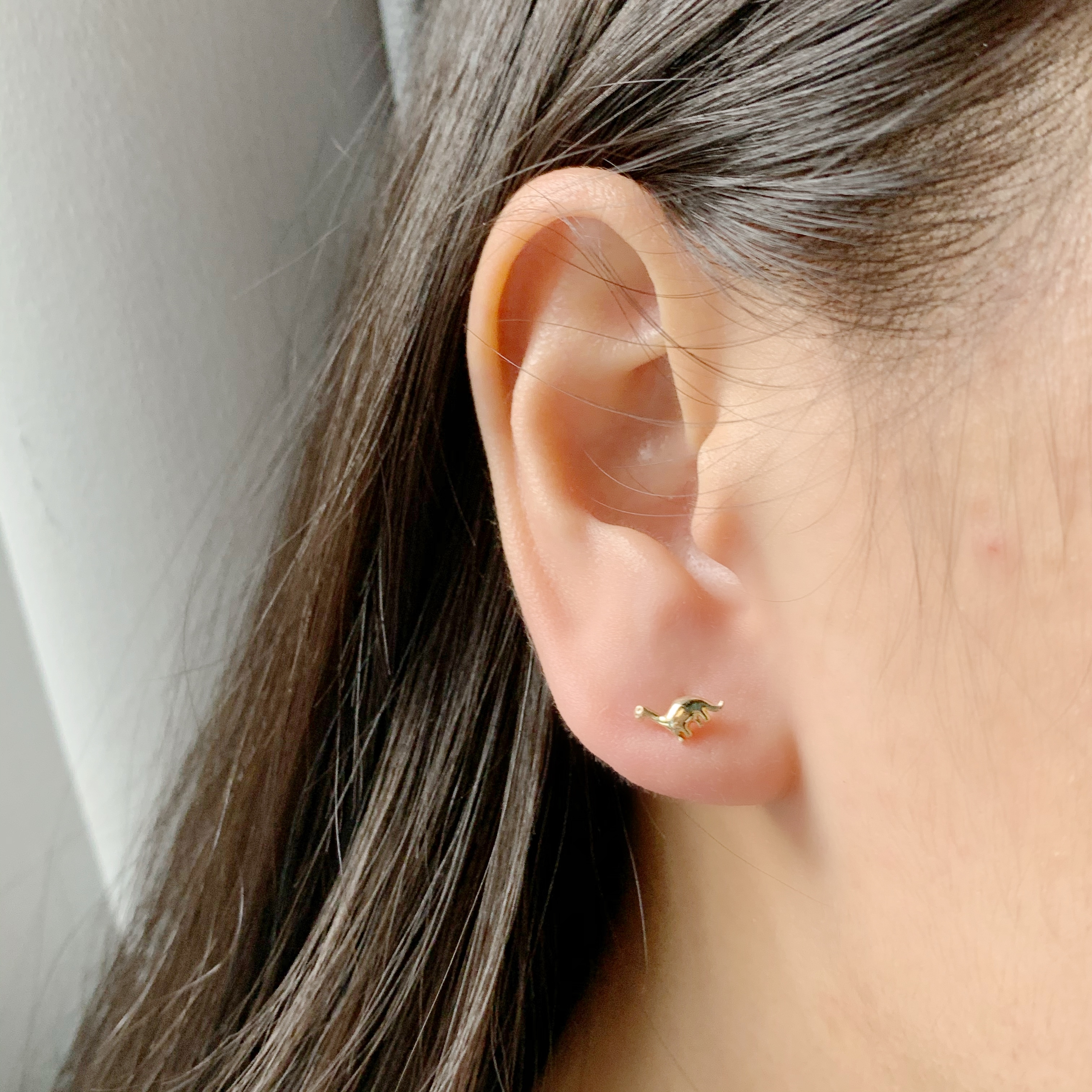 14K小恐龍🦕轉珠耳環