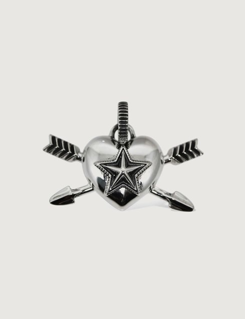 Heart & Sheriff Star Double Arrow Pendant (C3-06-005)