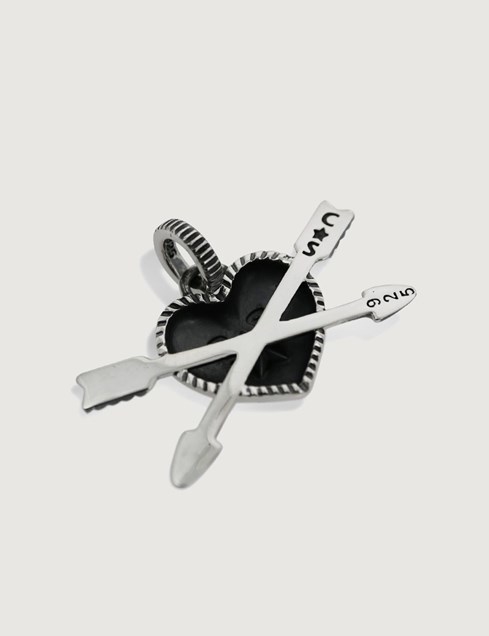 Heart & Sheriff Star Double Arrow Pendant (C3-06-005)