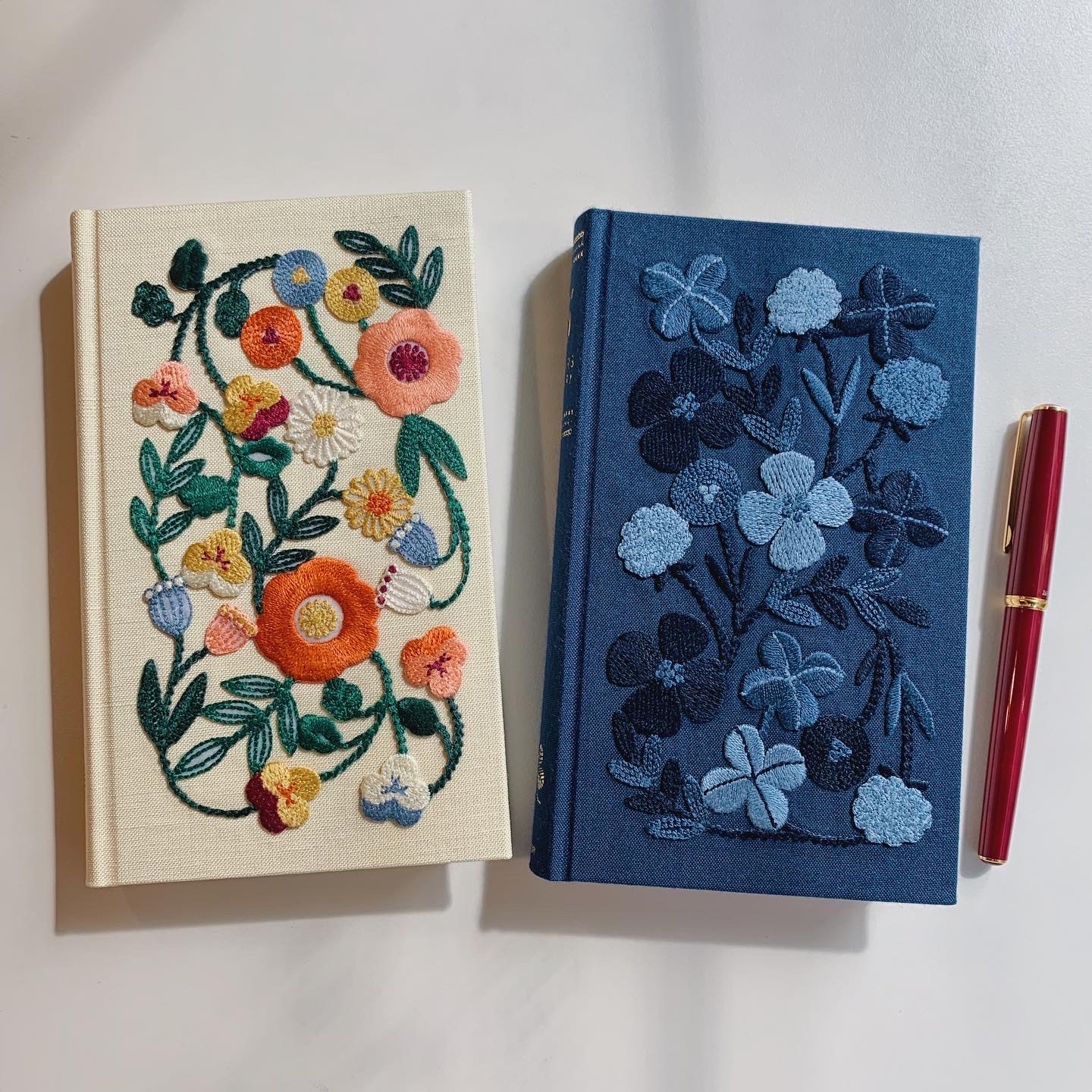5年連用日記本 刺繡花朵｜日本MIdori