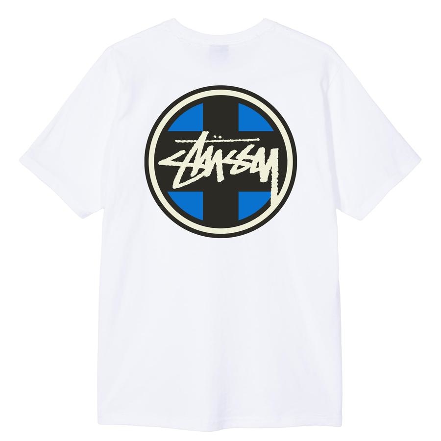 [現貨] STUSSY CROSS DOT TEE WHITE